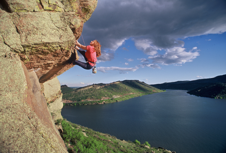 Many Fort Collins residents enjoy rock climbing locally.