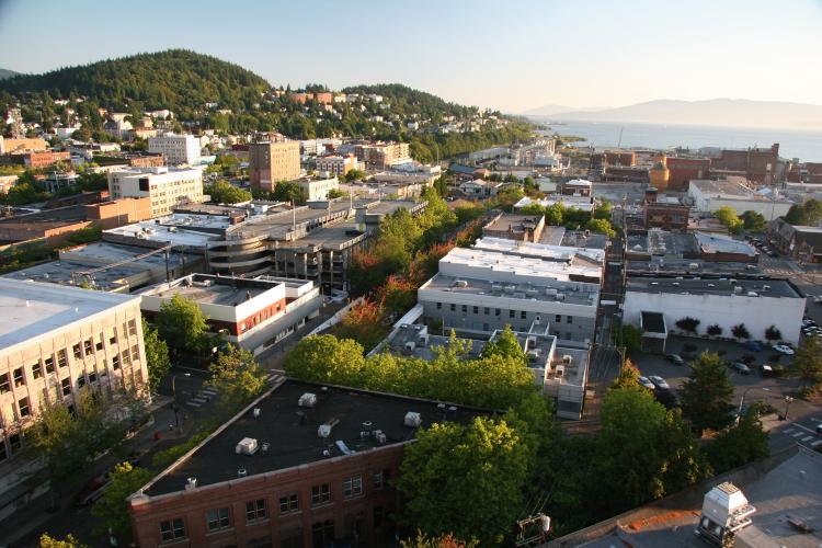 Downtown Bellingham is home to 2,400 residents and about 7,500 employees.