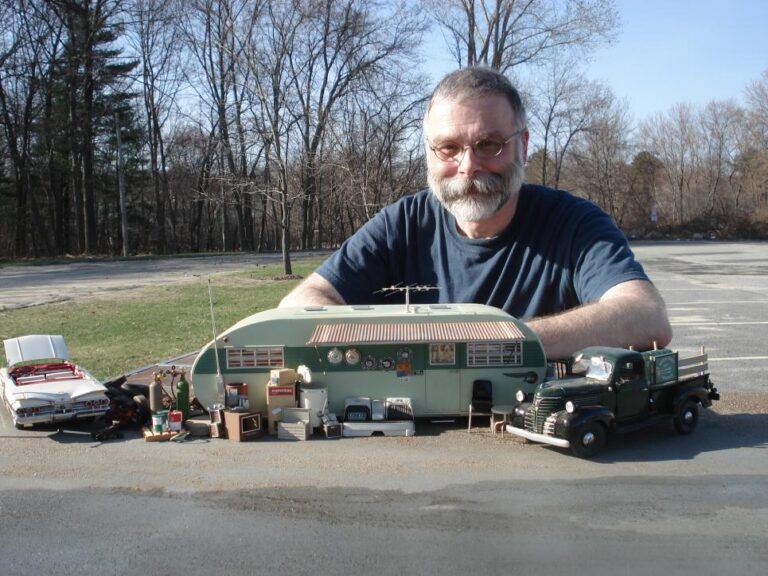 Michael Paul Smith has created Elgin Park, a model small town complete with homes, businesses and vehicles.