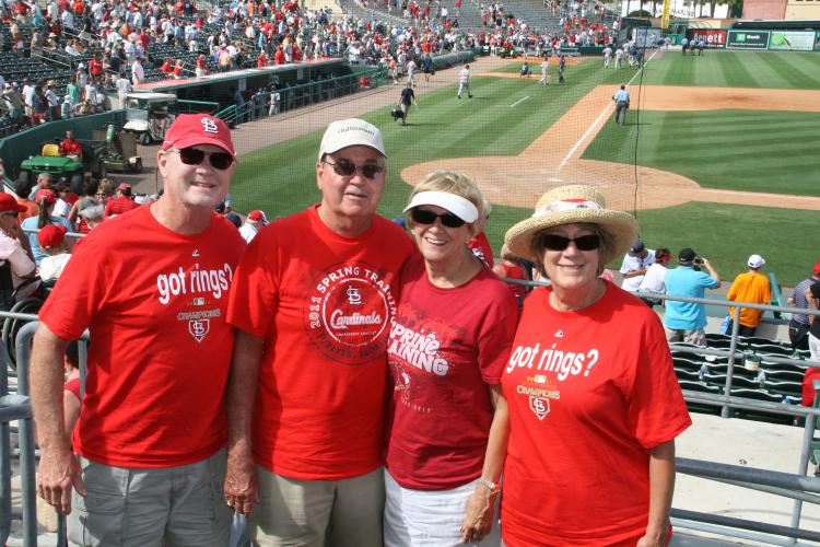 Jupiter, Fla., residents attend a St. Louis Cardinals spring training game.