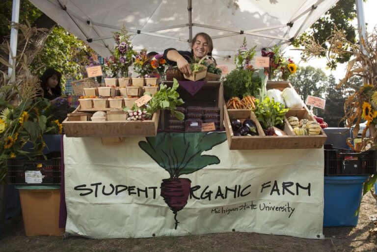 Michigan State's Student Organic Farm is just