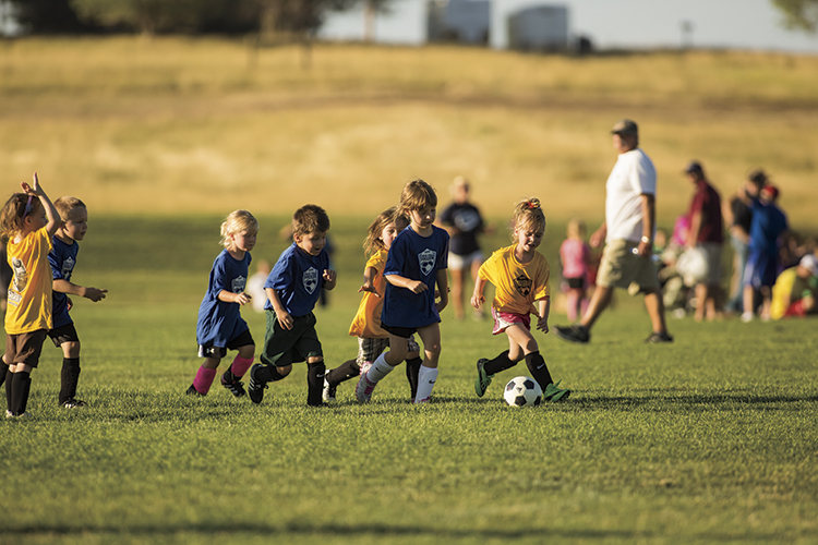 Youth soccer at Bicentennial Park. Gillette Wyoming is the county seat of Campbell County and provides many recreation outlets for its residents.