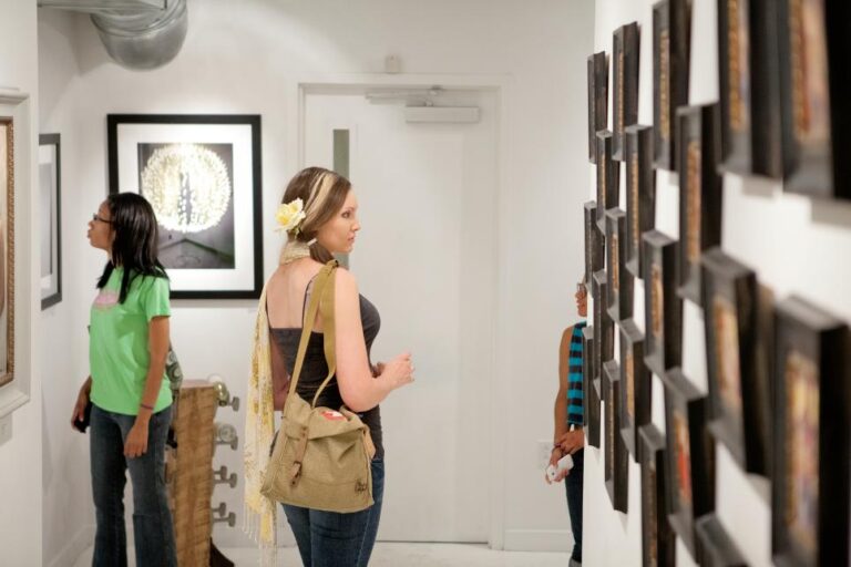 Art walks enable artists to show their work to a larger audience while making art easily accessible to the community.