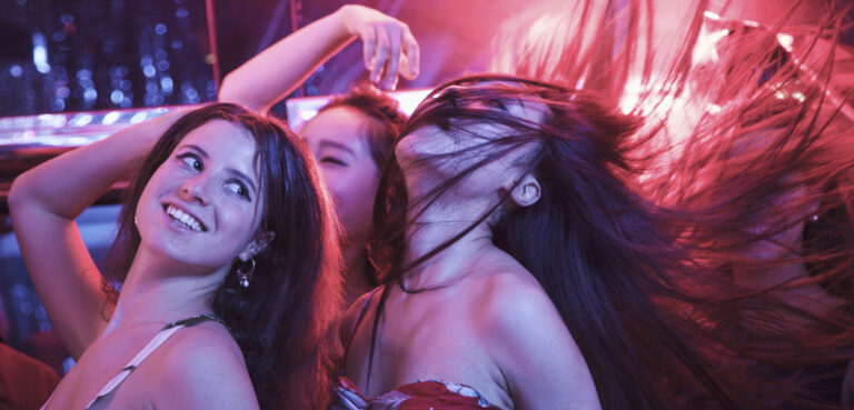 Women dance at a club in Scottsdale, AZ