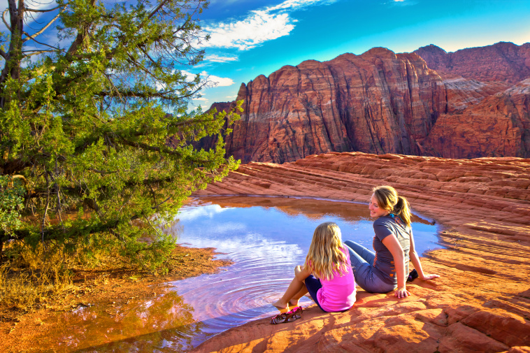 Snow Canyon State Park in St. George, Utah serves as a place where families and nature connect.