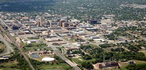 Aerial view of downtown Abilene