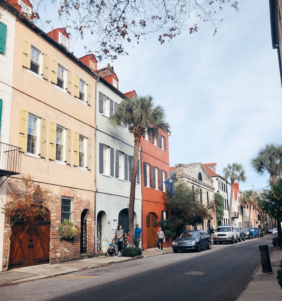 City streets of Charleston SC