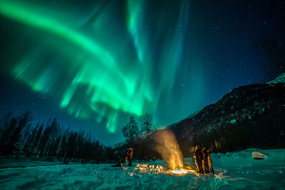 Picture of the Northern Lights inAnchorage, Alaska.
