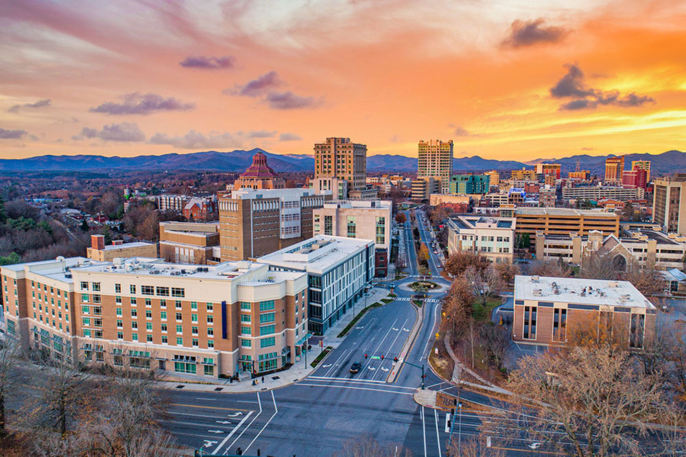 Asheville NC is a great place to live after college.