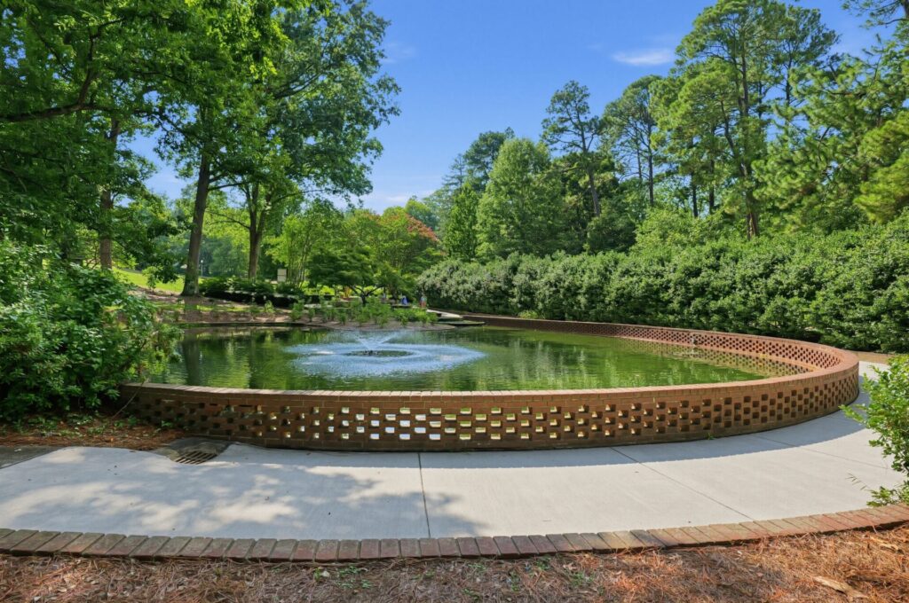 A pond at Glencairn Garden in Rock Hill