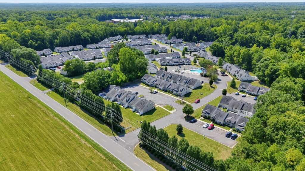 Aerial view of India Hook in Rock Hill