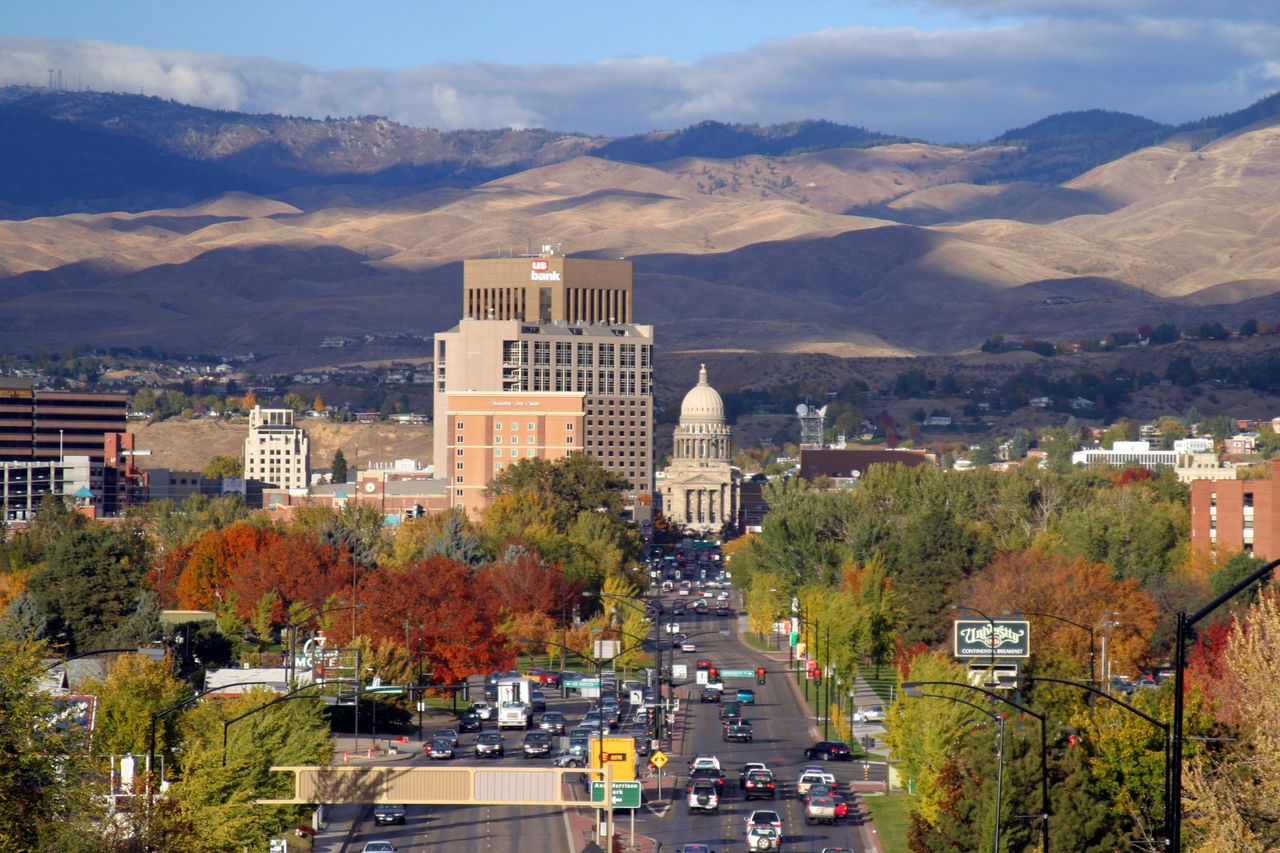 Boise, Idaho skyline.