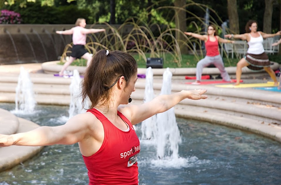 Arlington, Virginia neighborhoods often host free community fitness activities, including yoga classes or 5Ks
