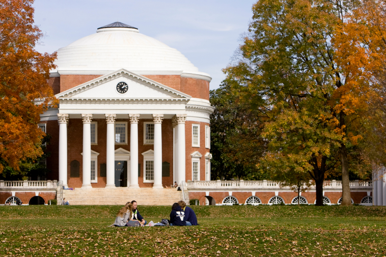 The University of Virginia in Charlottesville is surrounded by shops, restaurants, breweries and outdoor attractions.