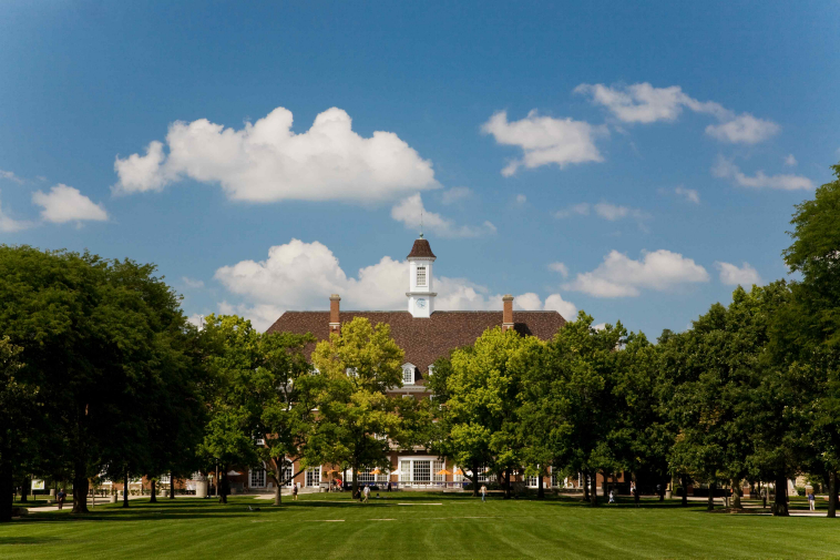 University of Illinois at Urbana-Champaign students have easy access to two thriving downtown areas.