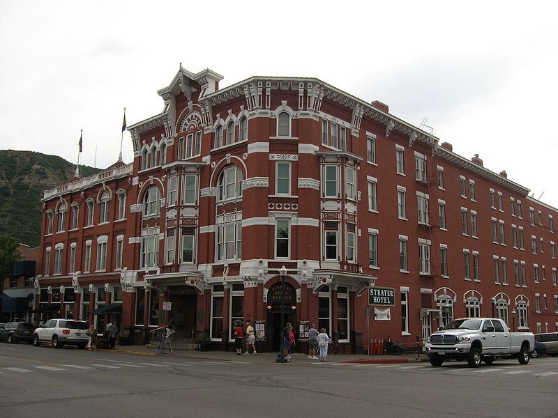 A view of the Strater Hotel in Downtown Durango, CO.