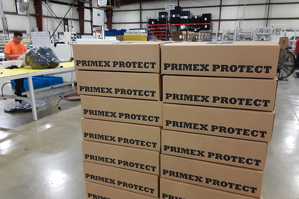Stack of Primex Protects Boxes