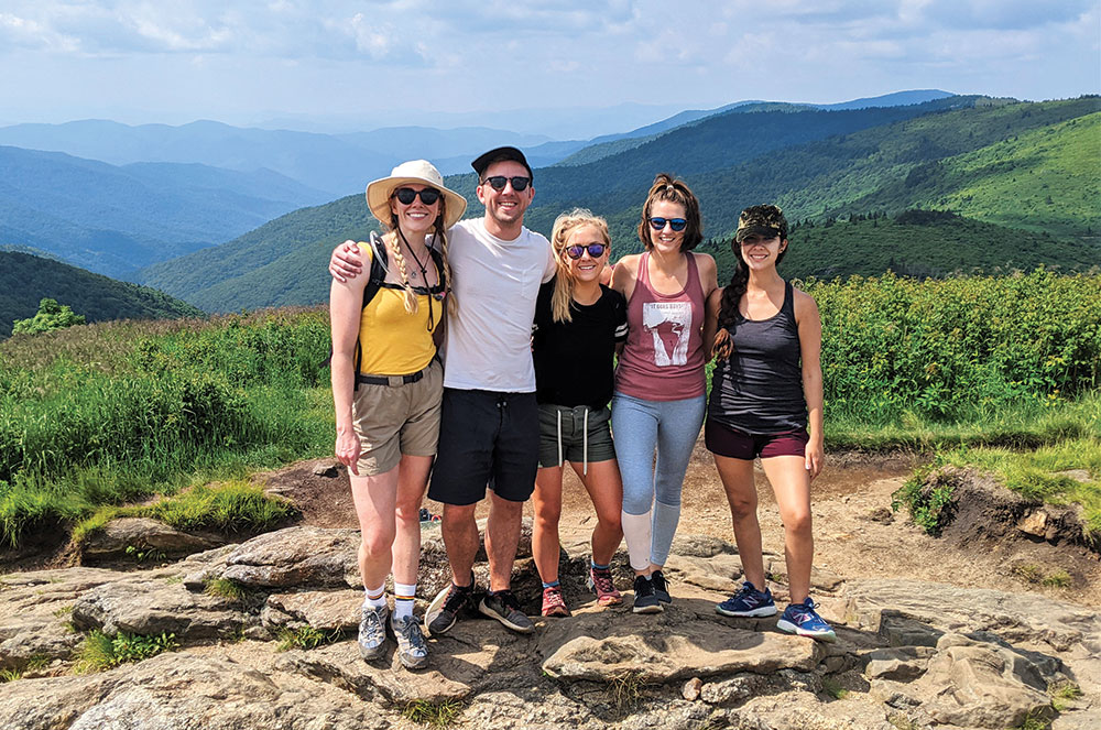Group of hikers in Asheville