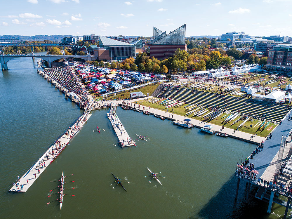 regatta on Tennessee River in downtown Chattanooga