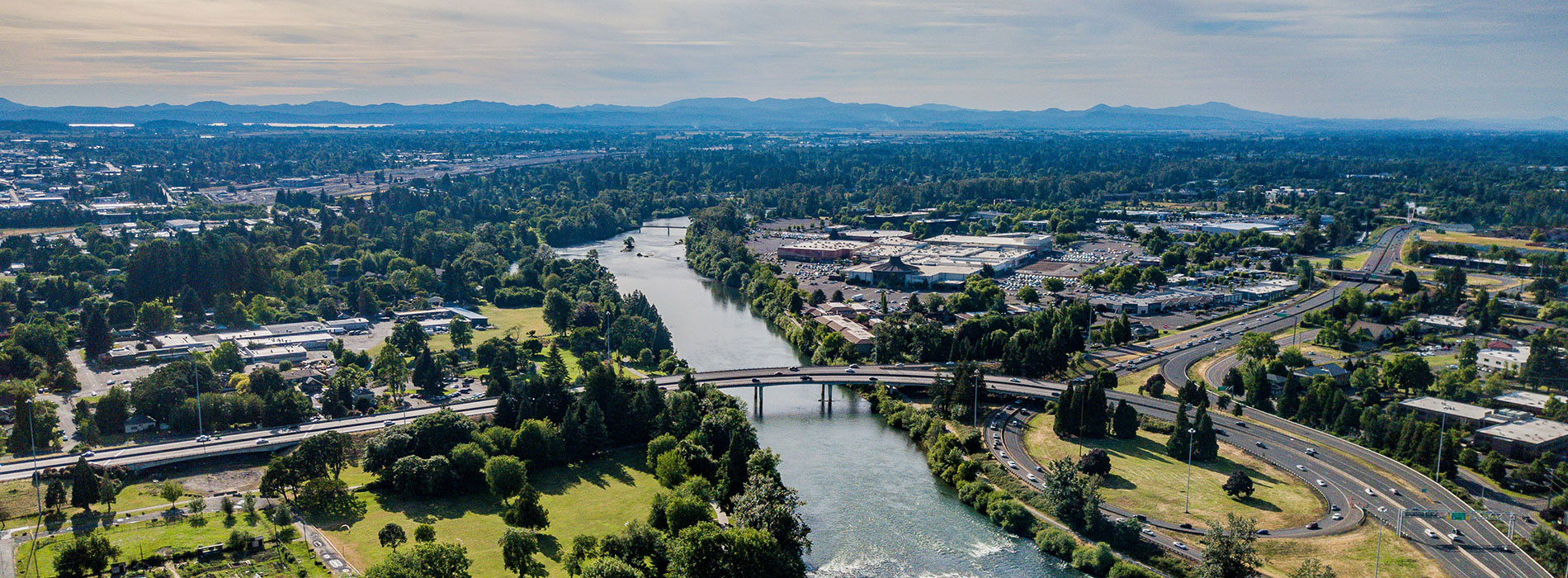 Eugene, OR downtown waterway