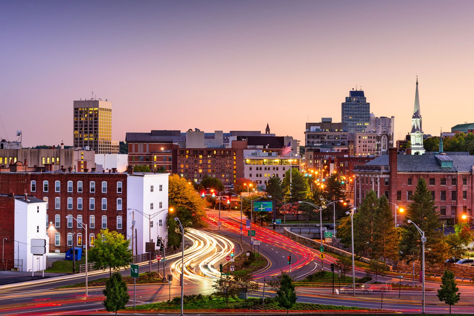 Worcester, MA downtown