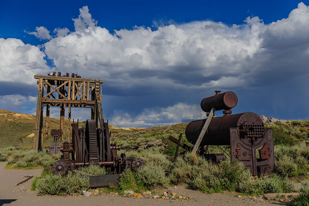 Discarded Mining equipment left in the American Ghost