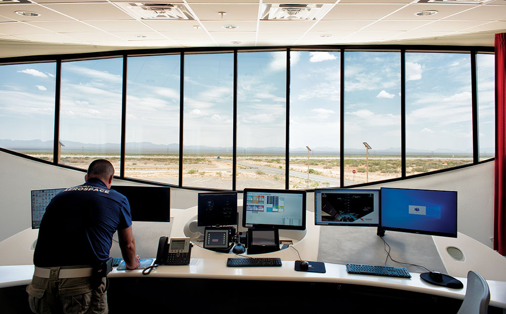 Spaceport America’s operations center in New Mexico