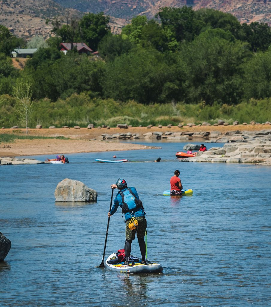 Paddleboarding on the Colorado River