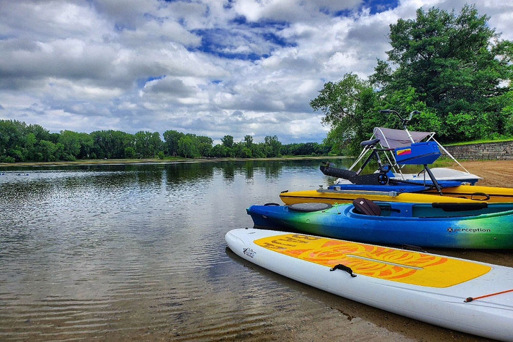 paddleboarding in Owatonna