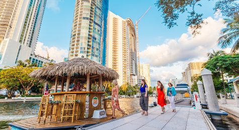 Tiki bar on the water in Greater Fort Lauderdale