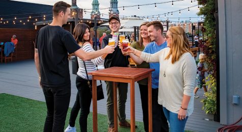 Braxton Brewing Company’s rooftop patio in Covington, KY