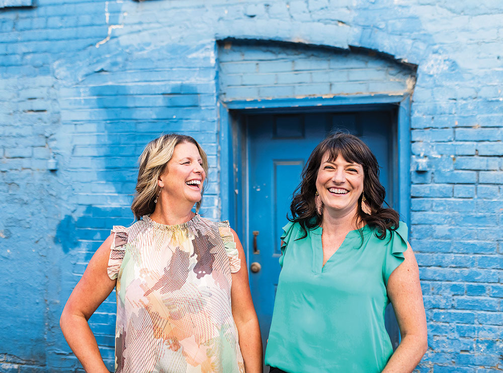 Mel Martine and Nicole Hyatt, owners of 2 Souls Wine Bar in Elizabeth City, NC