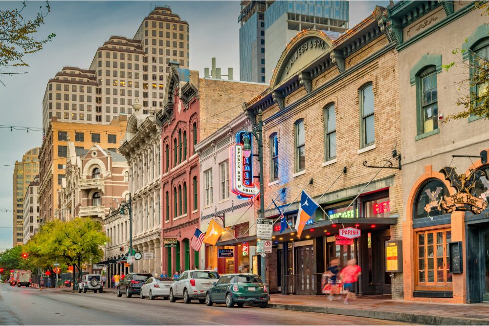 Entertainment district in Austin, TX