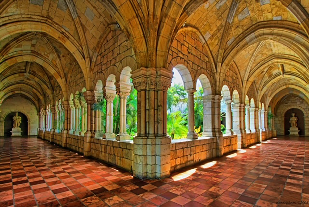 Ancient Spanish Monastery interior in St. Augustine FL