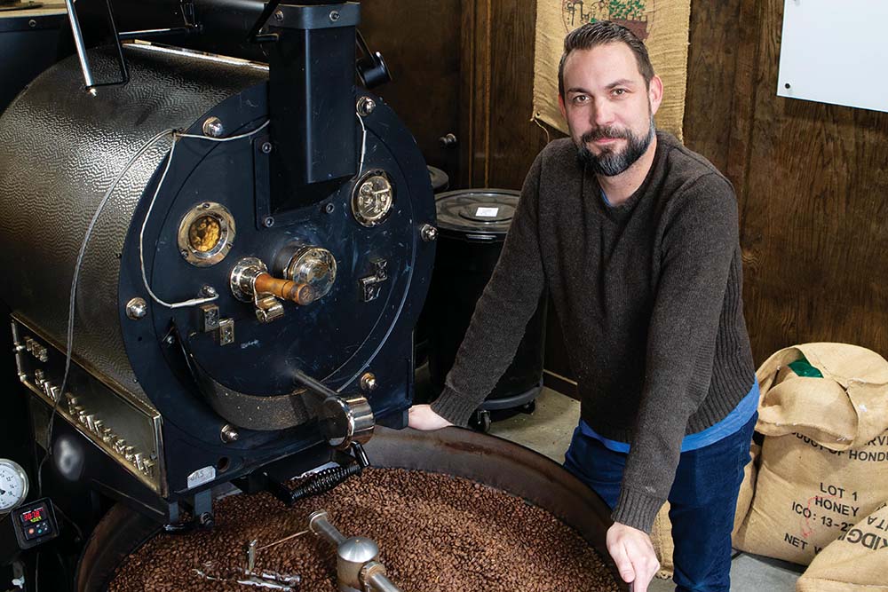 Matt Johnson, owner of Muletown Coffee in columbia, TN