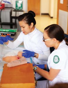Nursing students at Columbia State Community College
