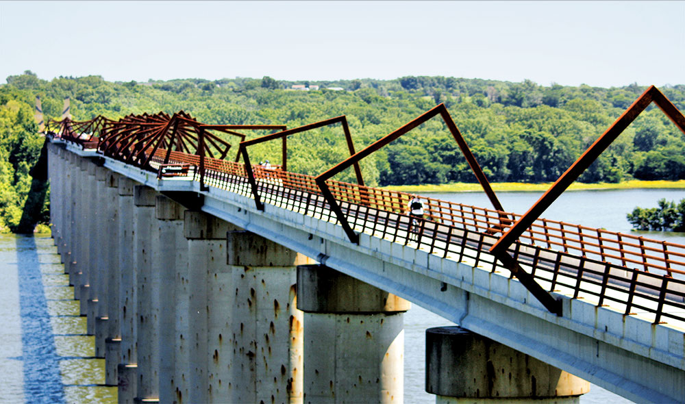 High Trestle Trail Bridge in Iowa