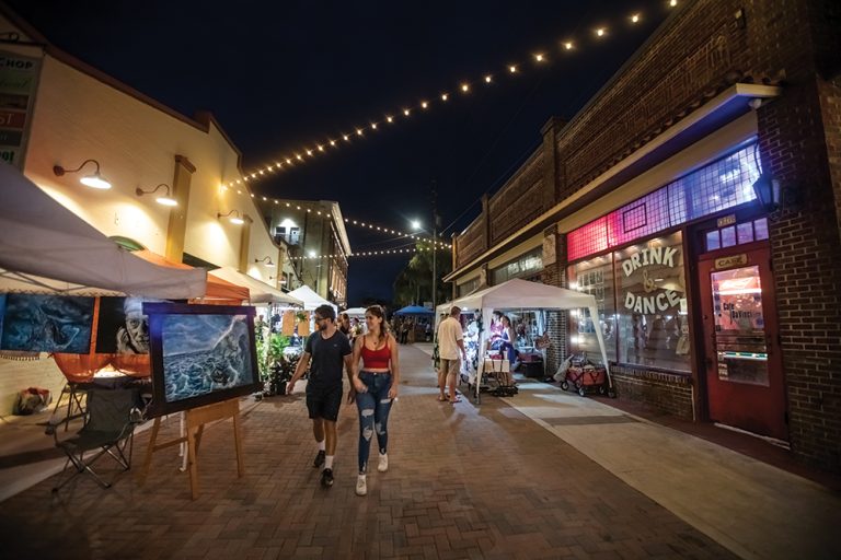 The Artisan Alley Friday Growers and Makers Market is an official "MainStreet DeLand" event featuring local produce, plants, food, arts & crafts is held every Friday from 6 to 9 p.m. in Artisan Alley in downtown DeLand, Florida (part of the Greater Daytona Region).