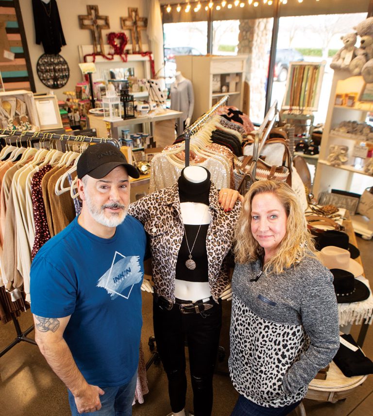 David and Yvonne Pierson, owners of Ink’n Screens and Honey Run Boutique in White House, TN