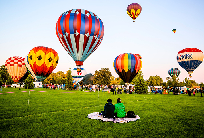 Balloon festival in Boise ID