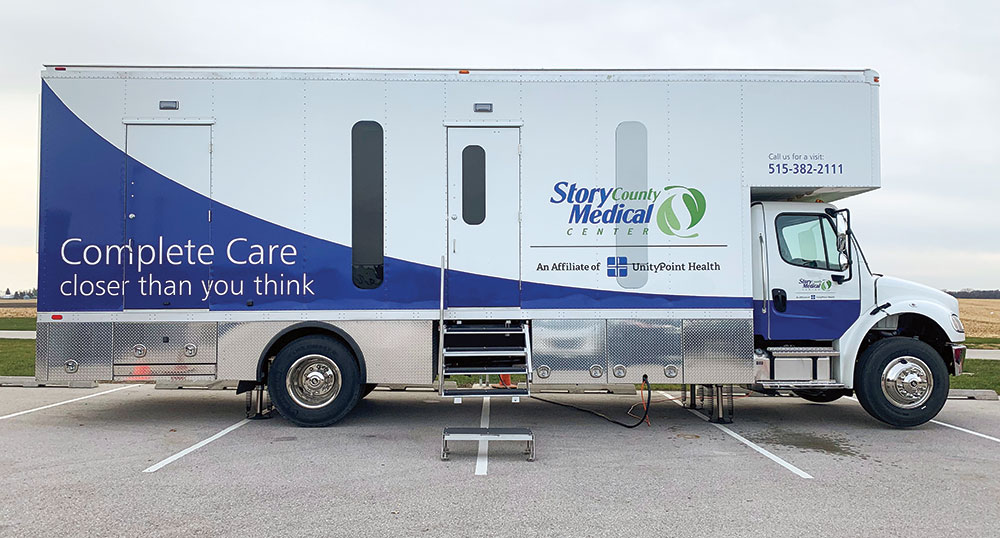 This Mobile Medical Clinic services the Ames, Iowa, region.