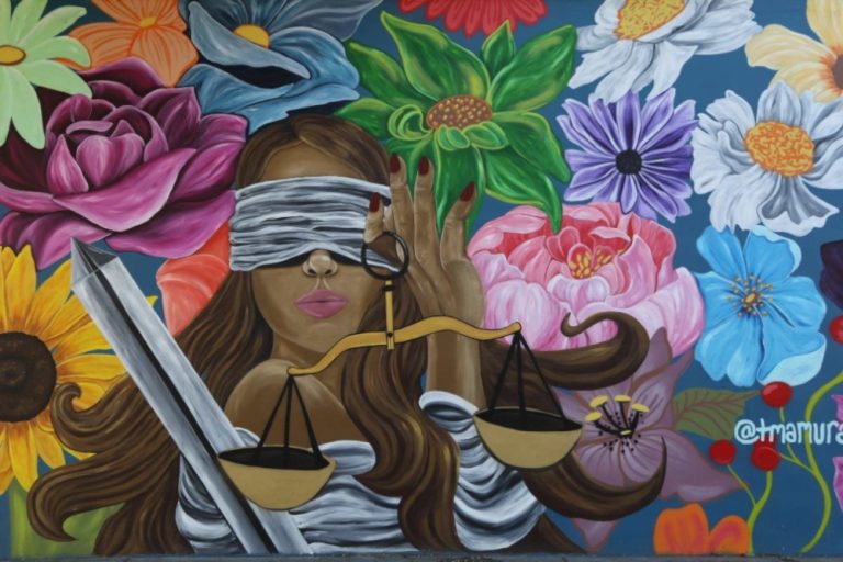 Lady Justice Mural, Columbia, TN