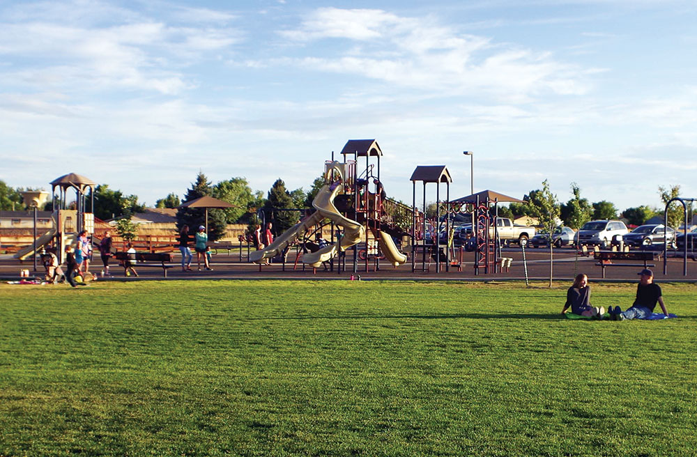 A playground in Bennett, CO