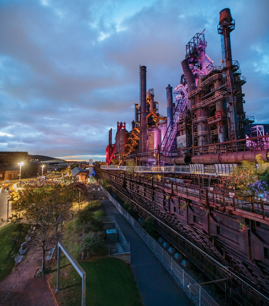 SteelStacks in Bethlehem, PA, converted a former steel plant into a 10-acre arts campus.