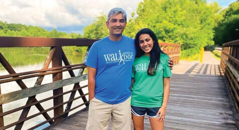 Dr. Milan Sheth and his daughter, Riya, in Oak Ridge, TN