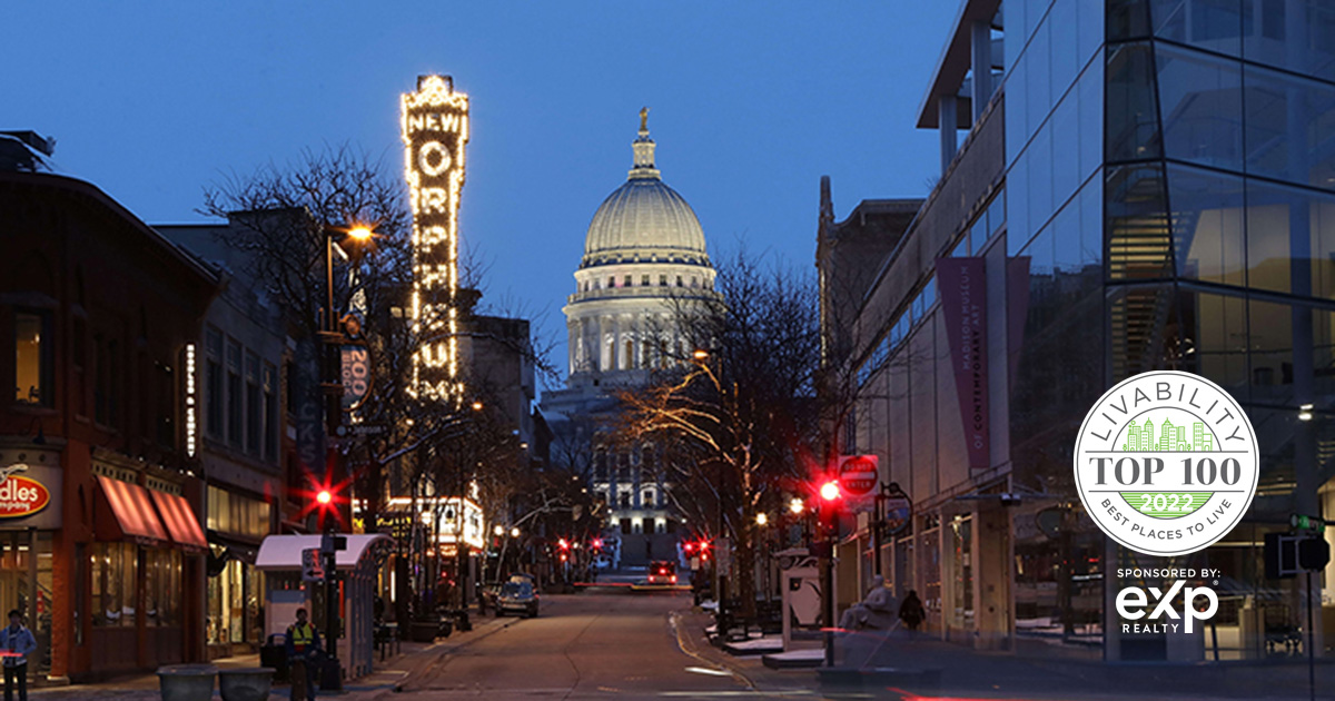 Best Place to Live in US 2022: Madison, WI #1 | Livability