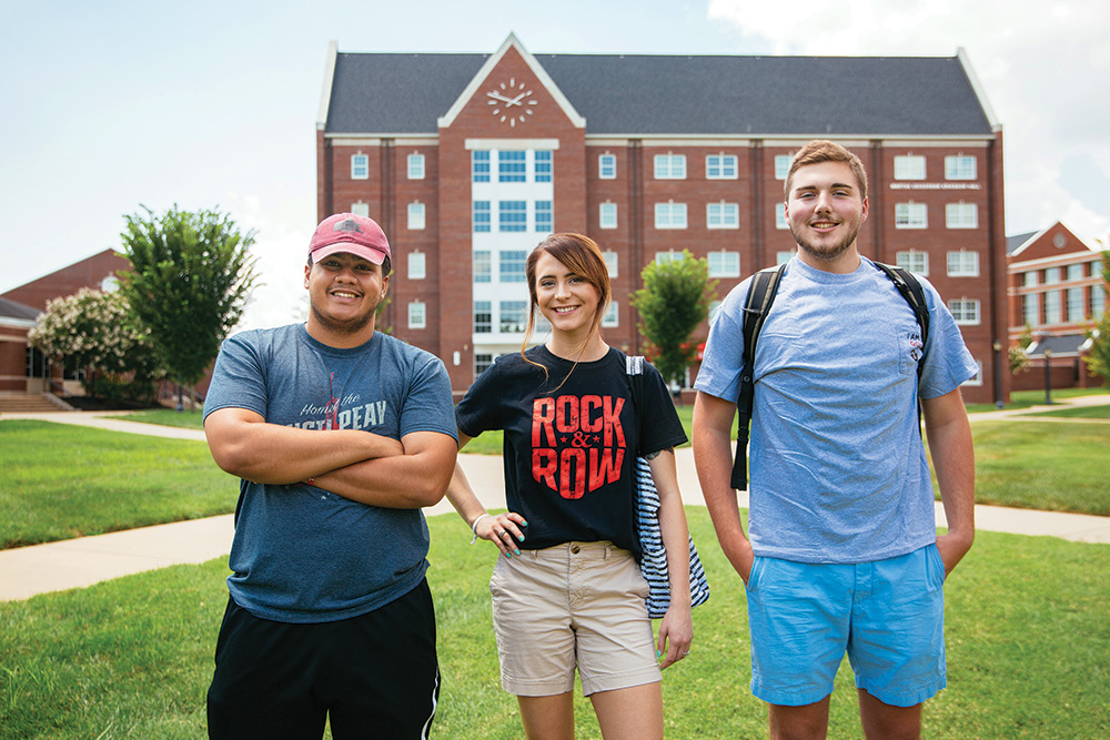 Students from Austin Peay University in Clarksville, TN