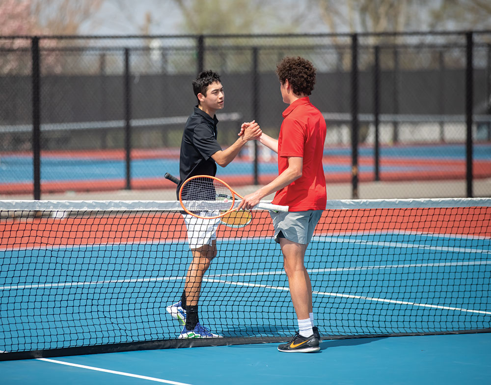 Marshalltown High School recently added 12 new tennis courts.