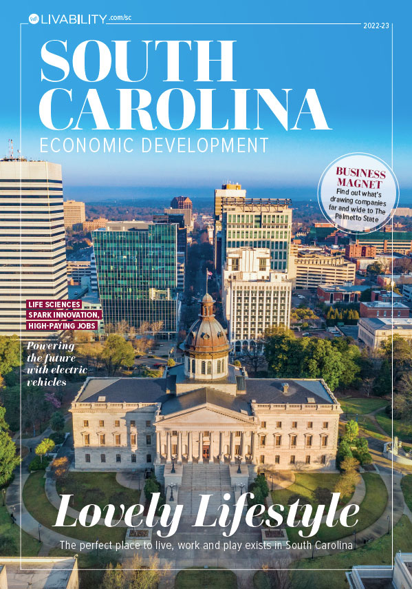Livability South Carolina Economic Development magazine cover