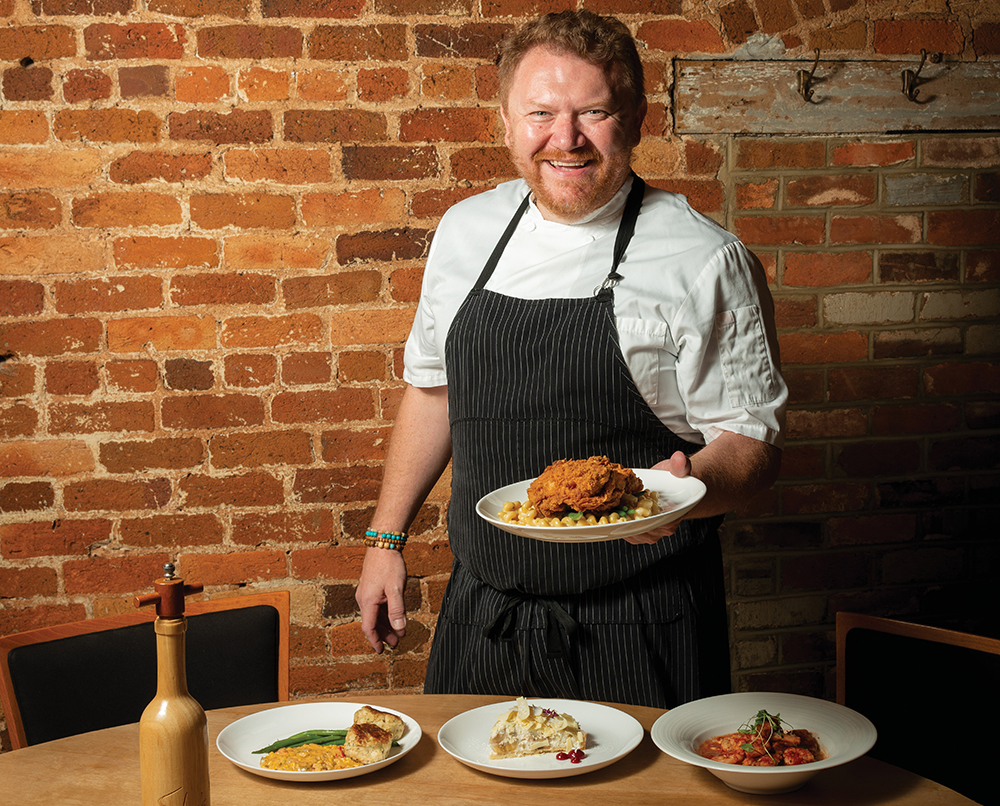 Chef at Soby’s on South Main, a beloved restaurant in South Carolina.